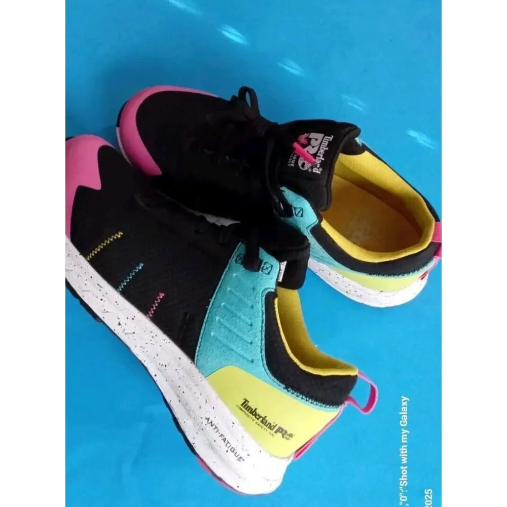 Timberland PRO Lightweight Athletic Work Sneakers Anti-Fatigue‎ Black Pink
